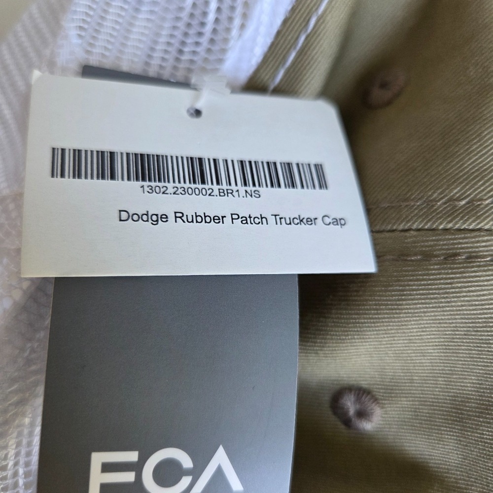 FCA Dodge Trucker Khaki Hat Mesh SnapBack Rubber Patch Promotional NEW Deadstock - Picture 11 of 11
